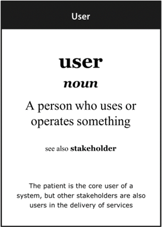 Image of the ‘user’ definition card