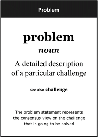 Image of the ‘problem’ definition card