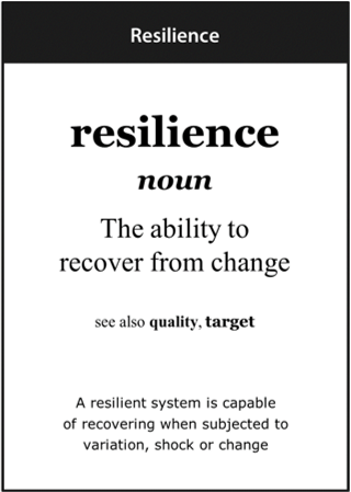 Image of the ‘resilience’ definition card
