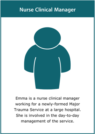 Image of the ‘nurse clinical manager’ stakeholder card