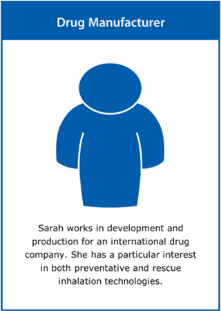 Image of the ‘drug manufacturer’ stakeholder card